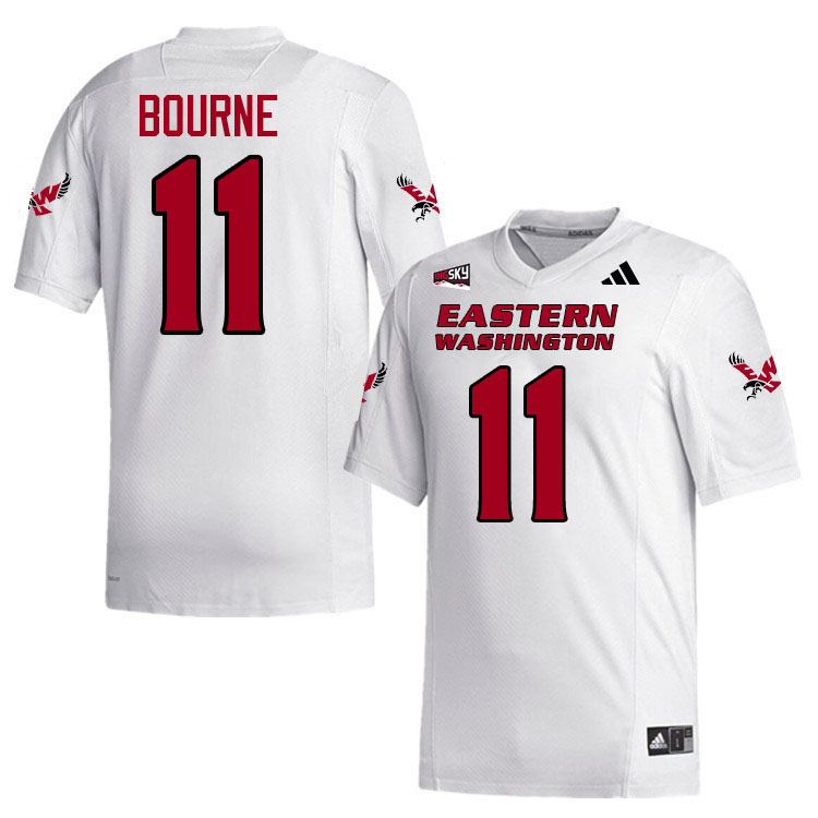 Eastern Washington Eagles #11 Kendrick Bourne College Football Jerseys,Uniforms Stitched-White